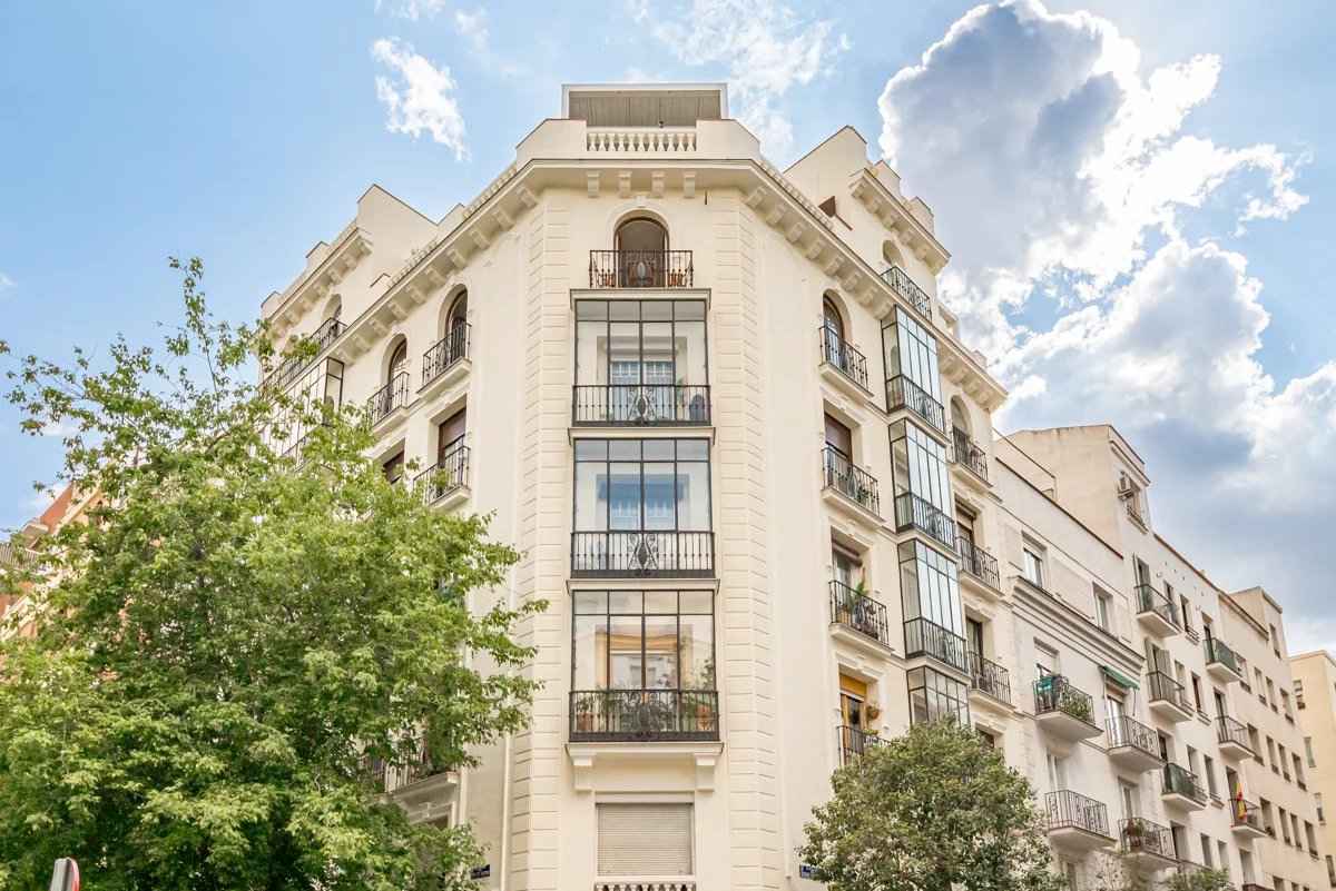 Façade d’immeubles de luxe Madrid Goya